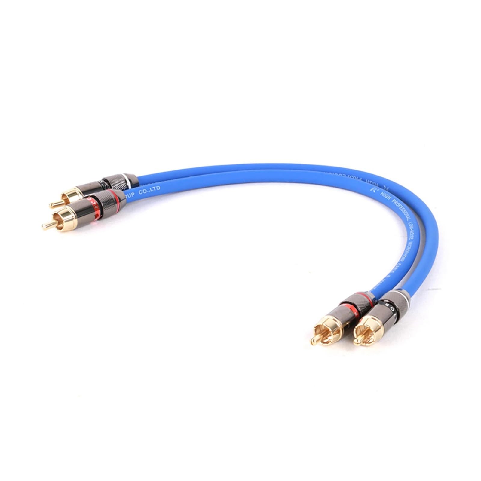 0.3M-15M Paire De Câbles Audio RCA 2 Câbles D'interconnexion RCA À 2 RCA Stéréo Mâle À Mâle For Amplificateur DAC TV Audio De Voiture(PURPLE,0.5m)