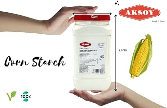 Aksoy Quality Corn Starch 1.5KG | Natural, Pure, and Finely Ground, Ideal for Cooking, Baking, and Desserts with Perfect Results, Essential for Every Recipe!