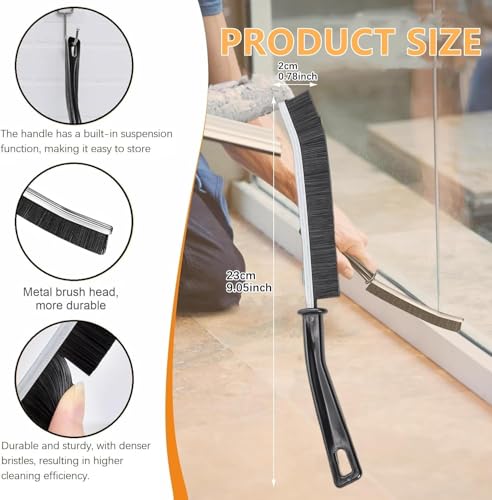 Image of 6Pcs Crevice Cleaning Brush, Cleaning Tools for Household Use, Multifunctional Gap Cleaning Supplies for Kitchen, Toilet, Bathroom, Vehicle, Window, Faucets, Grout, Home