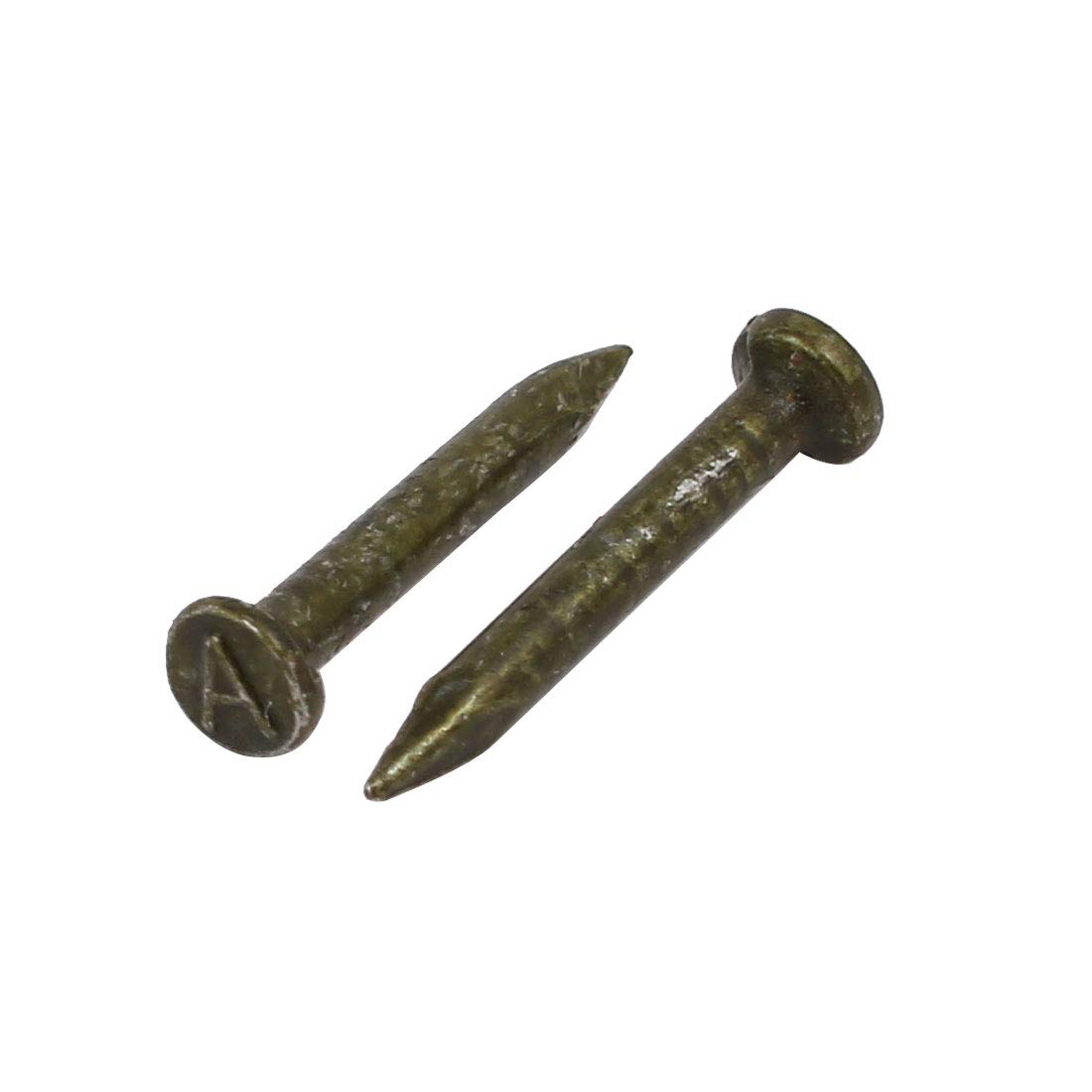 Aexit Fiber Concrete Fastener Cement Wall Carbon Steel Point Tip Wire Nails 1.7mmx16mm 500PCS Model:84as369qo119