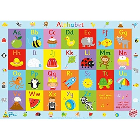 Little Wigwam Alphabet "No Tear Guarantee" Educational Poster (60 x 42cm) Cover
