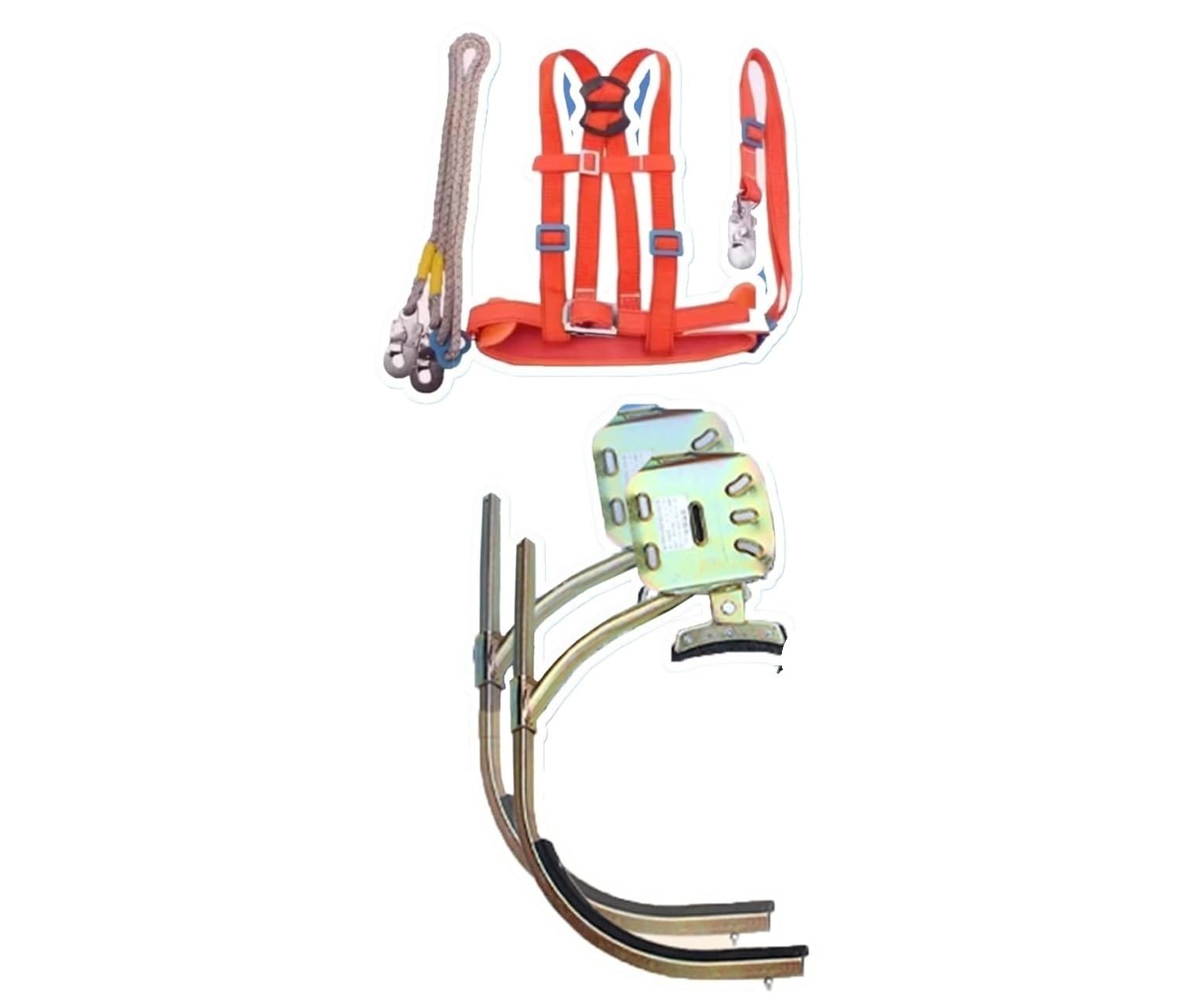Ddeuxglkj One Color Lineman Climbing Spikes With Harness - 200Kg Load Capacity, Adjustable Tree Climbing Gear(30Cm)