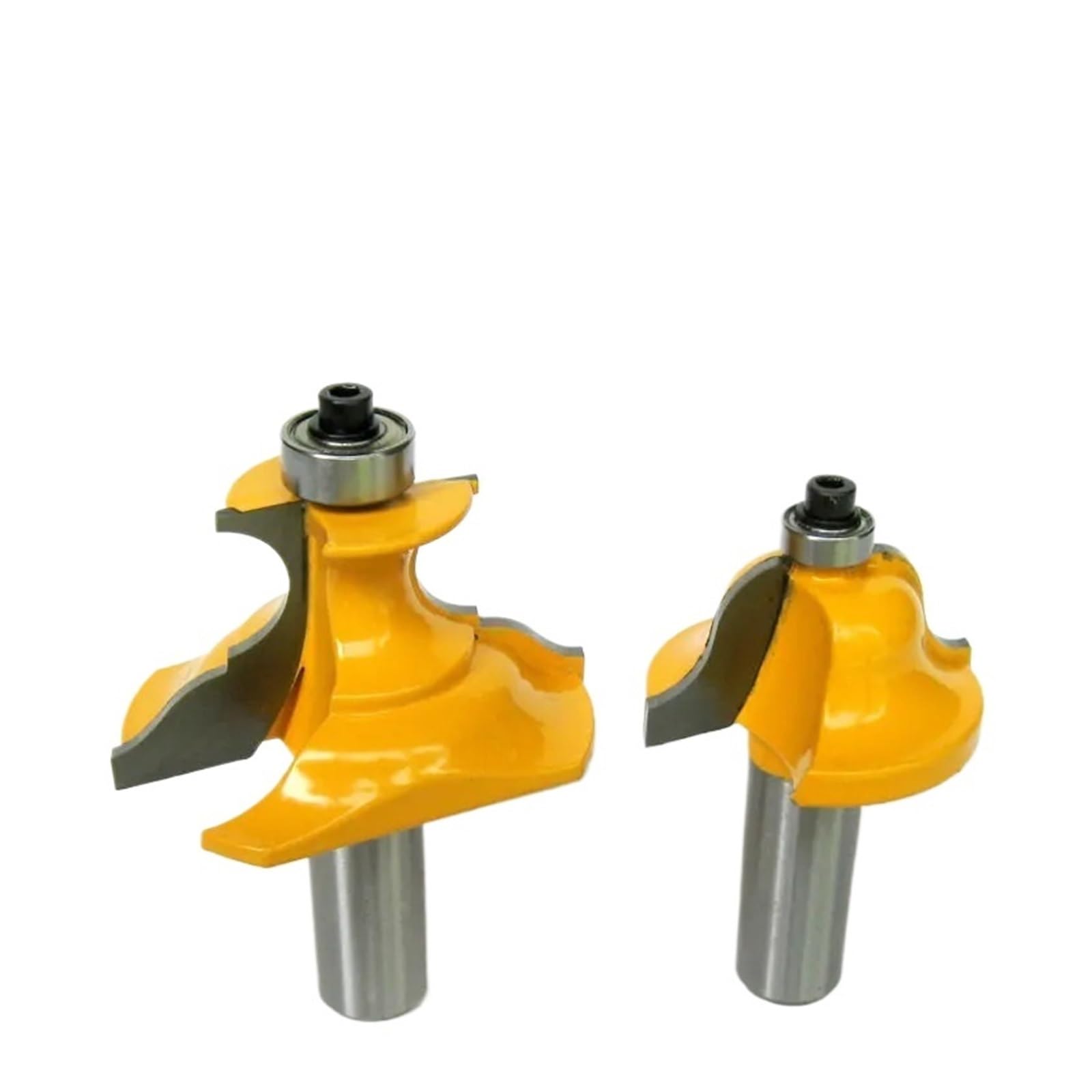 2pcs 1/2" Shank Wainscoting Pedestal Router Bit C3 Carbide Tipped Wood Cutting Tool Woodworking Bits