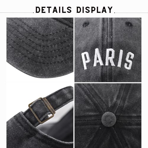 Gorra de mezclilla estilo Dad ajustable unisex miniatura 6