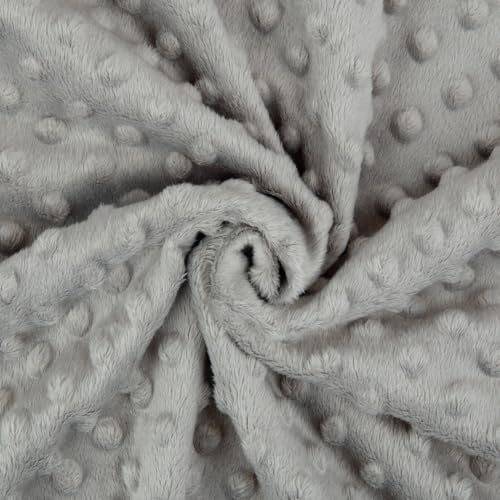 Image of BORITAR Baby Blanket for Boys Girls Super Soft Double Layer Minky with Dotted Backing, Lovely Grey Elephant Animal Design Blanket for Toddler Newborn 30 x 40 Inch(75x100cm)