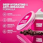 Marc Anthony Deep Conditioning Hair Mask for Dry & Damaged Hair, Grow Long Biotin - Argan Oil, Caffeine & Keratin Anti-Frizz Leave-In Repair Treatment For Split Ends & Breakage - Image 5