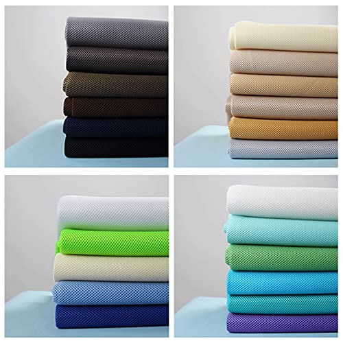 LILIJD Netzfutter - Innenfutter Mesh-Gewebe-Material Sandwich-3D-Mesh-Tuch 60 Zoll Breit Atmungsaktiv Und Verschleißfest Für Schneiderei Futter, Lautsprecher, Handwerk Mit Nähkasten(Color:Color#15) Cover