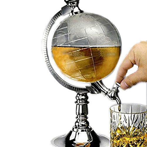 Dispensador de cerveza Ailiebhaus dispensadora de bebidas y en el diseño de globo terráqueo con diseño de surtidor de gasolina 1L dispensadora de bebidas
