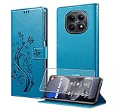 MQERYBV Coque pour Xiaomi Redmi Note 15 4G/5G avec 1 Verre Trempé,Étuis Rabat [Housse en C...