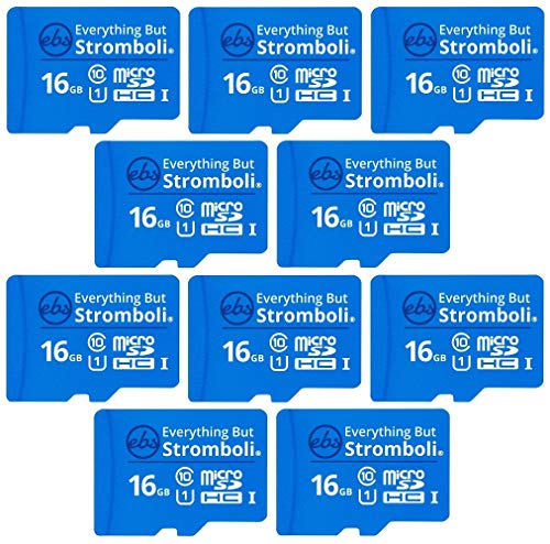 MicroSD-Speicherkarte und Adapter, 16 GB, Klasse 10, U1, UHS-1, TF Bulk Micro SD Karten für kompatible Dashcam, GPS, Home