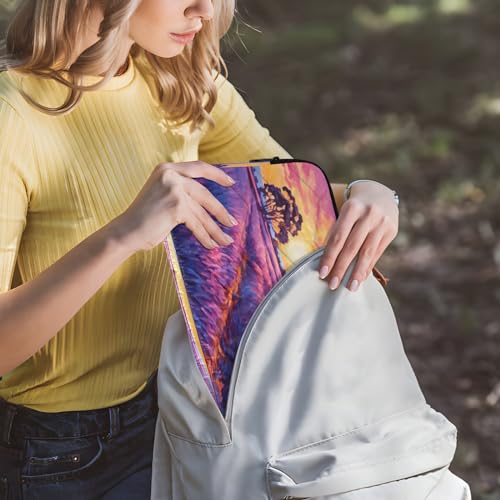 Funda para portátil 13-14 pulgadas con diseño floral y tela impermeable miniatura 6