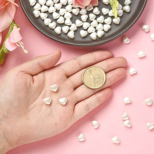 KitBeads 200pcs Acrylic Heart Shaped Beads White Valentine Day Love Bead Opaque Mini Heart Beads for Jewelry Making Bracelets Necklaces Crafts - Image 3