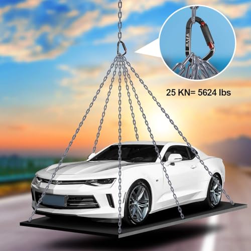 25KN Karabiner Klettern Kletterausrüstung,5 Stück Auto Locking Kletterkarabiner Clips für Hängematten, Schaukel, Locking Hundeleine und Geschirr, Camping, Wandern & Utility (Black*5)