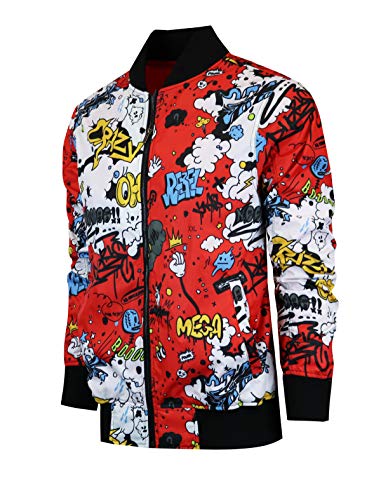 Image of Screenshotbrand Lightweight Hooded Water Resistant Windbreaker - Zip-up Fashion Map Print Rain Jacket