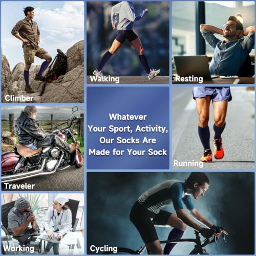 Image of bropite Zipper Compression Socks Women & Men - 2Pairs Calf Knee High 15-20mmHg Open Toe Compression Stocking suit for Walking