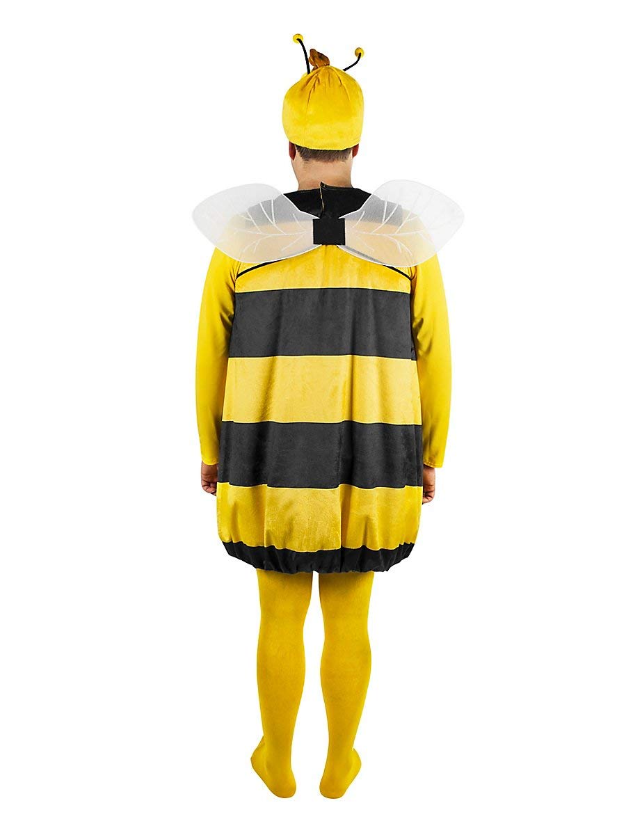 Maskworld Willi Kostüm mit Kopfbedeckung für Erwachsene - Biene Maja - Zweiteilig - Tierkostüm (XL)