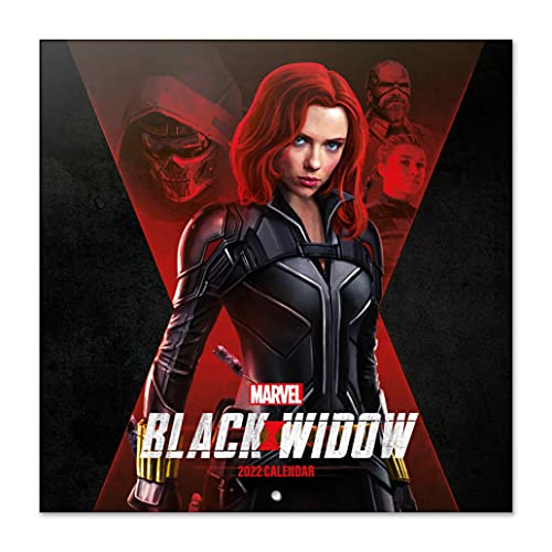 Calendario Viuda negra 2022 incluye póster de regalo - Calendario Marvel 2022 - Calendario 2022...