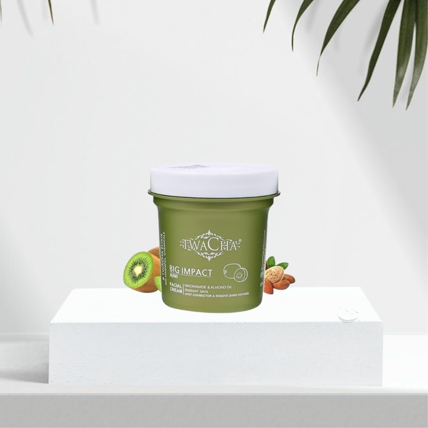 Twacha Kiwi Facial Cream for Radiant Skin Solution | Removes Dark spots and Dark Patches | with Niacinamide and Almond oil | (325 GM)