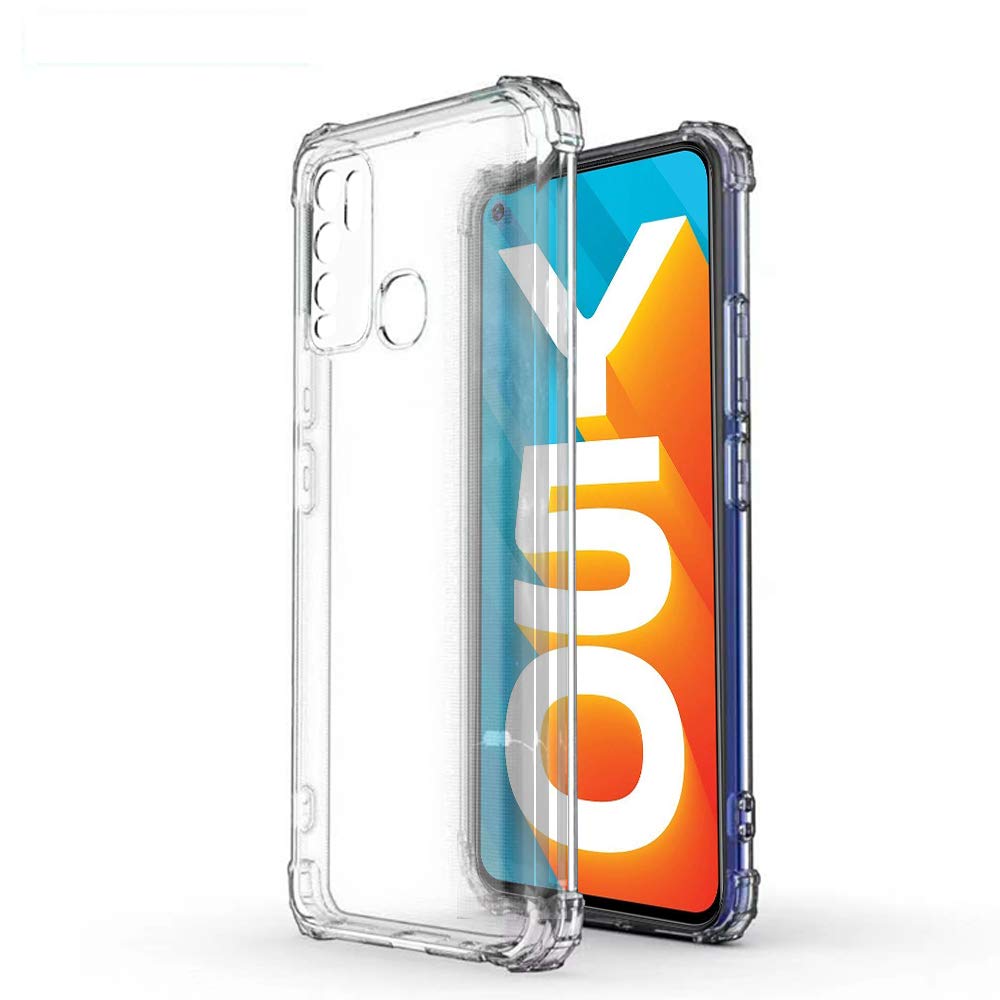Amazon Brand - Solimo TPU Mobile Cover (Soft & Flexible Back Case) For Vivo Y50 (Transparent)