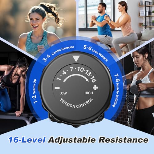 pooboo Recumbent Exercise Bike, Stationary Bikes for Home with Arm Exerciser, Magnetic Recumbent Bike with Ergonomic Backrest & Comfortable Seat, Smart APP, Pulse Sensor, 400LBS Weight Capacity - Image 6
