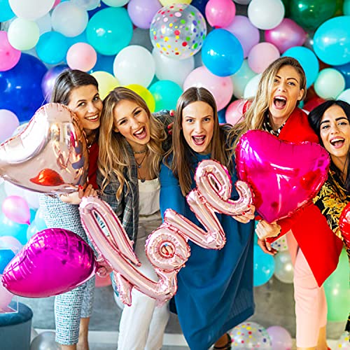 Simple Polymer 18 Inch Pink Heart Balloons Foil Balloons Mylar Balloons For Party Decoration, Pack Of 20 #TOP2