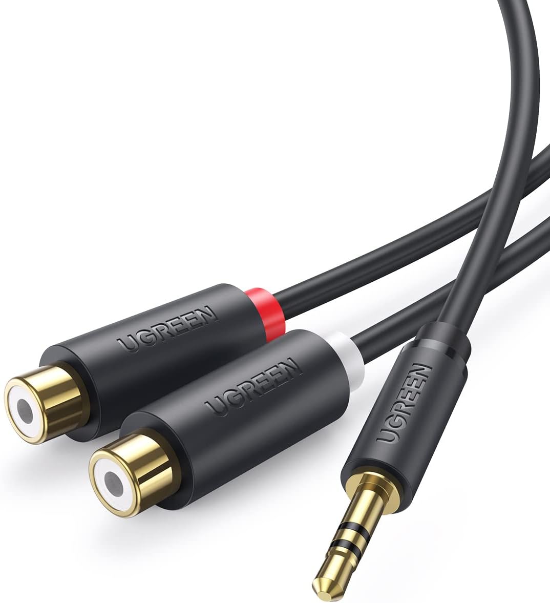 Av Out Kabel 3 5mm Klinke Auf Cinch InLine 99302 Audio Adapter, 3,5mm Klinke Stecker an 2x Cinch Buchse