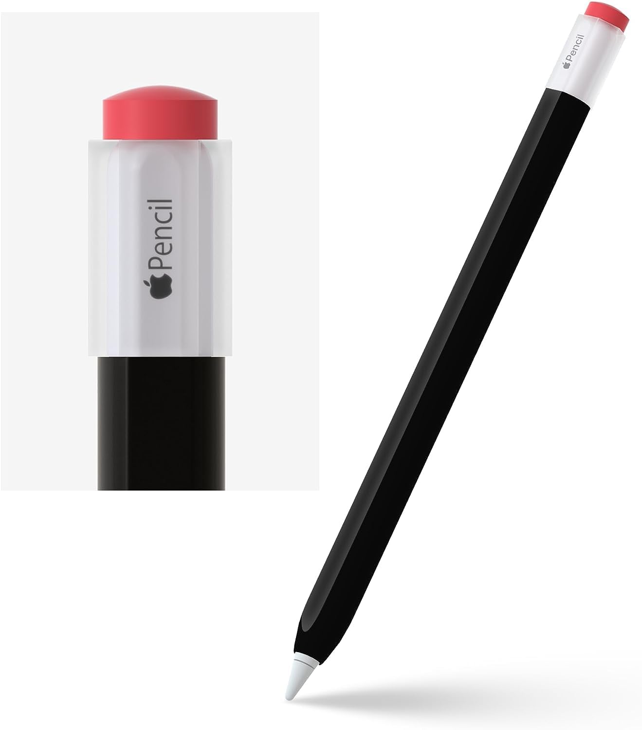 Casoshield Classic Pencil Style Cover, Soft Protective Case with Durable Silicone Accessories Compatible with Apple Pencil 2nd Generation, Compatible with Magnetic Charging- Black (B0CXTFQC15) Amazon Price History, Amazon Price Tracker