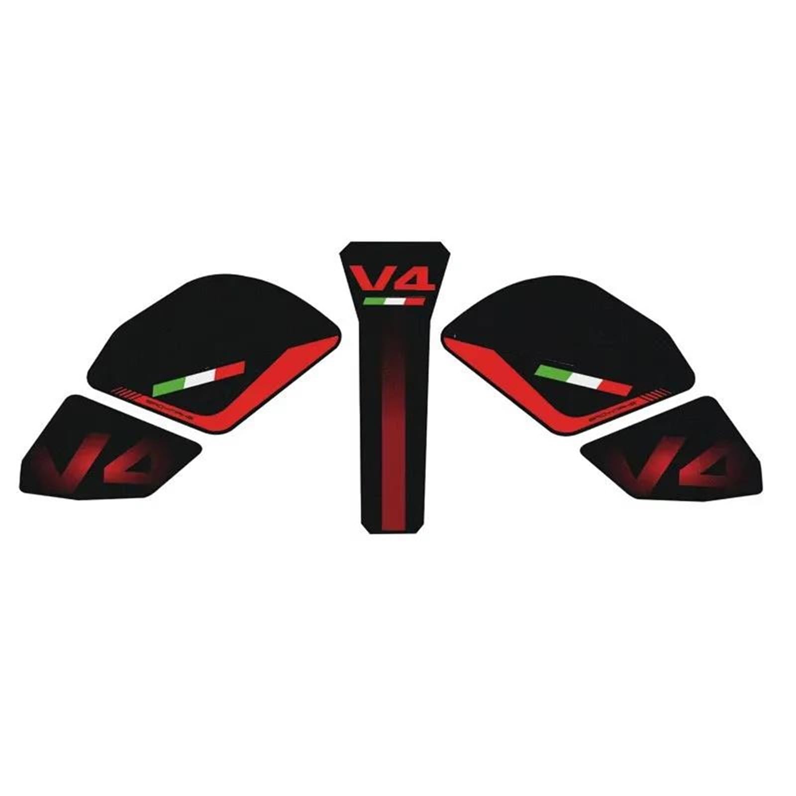 Jtwmty Color1 Motorcycle Body Fairing Sticker Tank Pads Gas Traction For V4 For Panigale V4s For Streetfighter S 2022 Bike Tank Film(Color1)