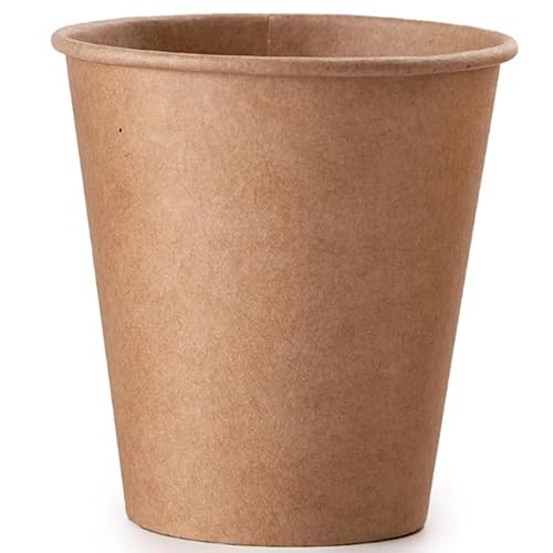 MyPapp 1000 Einweg-Kraftpapierbecher 200ml 8oz. Robust, auslaufsicher. Ideal für Kaffee, Tee und Erfrischungsgetränke. Geruchsfrei. Kraftbecher