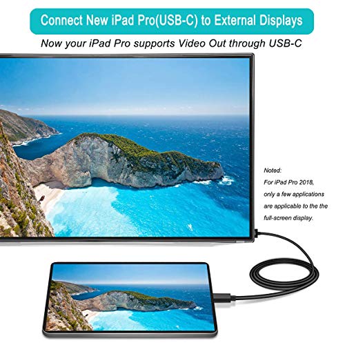 image for USB C to HDMI Cable, Benfei USB Type-C to HDMI 3 Feet Cable [Thunderbo