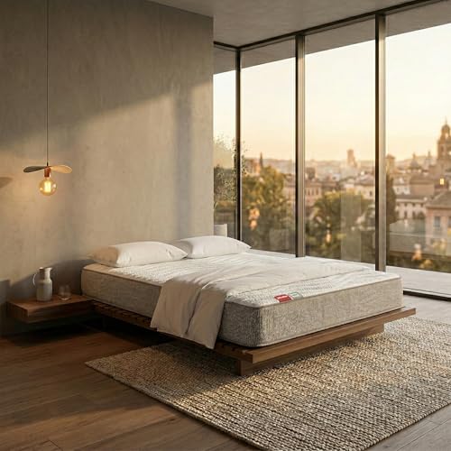 PIKOLIN Veza Compact | 135x190 | Colchón de Muelles Ensacados y Viscoelástica Premium | Altura 23cm | Firmeza Media Alta | Confort Visco | Calidad Óptima | Protección Higiénica Total