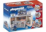 Juguete educativo PLAYMOBIL - Cofre cuartel de Policía, Juguete Educativo, Multicolor, 35 x 10 x 25 cm, (5421)