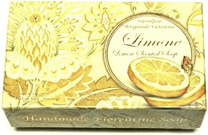 Saponificio Artigianale Fiorentino single bar soap made in Italy - lemon, 10.5 oz - fine fiorentine luxury bath soap