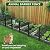 Decorative Garden Fence 24in(H) x11.25ft(L),10 Pack Rustproof Metal No Dig Fence Animal Barrier for Dog, Arched Flower Bed Edging Ornamental Wire Border Panel Fencing for Yard Patio Outdoor Decor