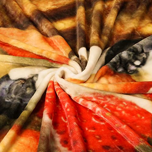Image of Bnuitland Waffle Funny Blanket, 300 GSM Double Sided Giant Realistic Food Blanket with a Storage Bag, Novelty Gift for Adults and Kids, Super Soft Flannel