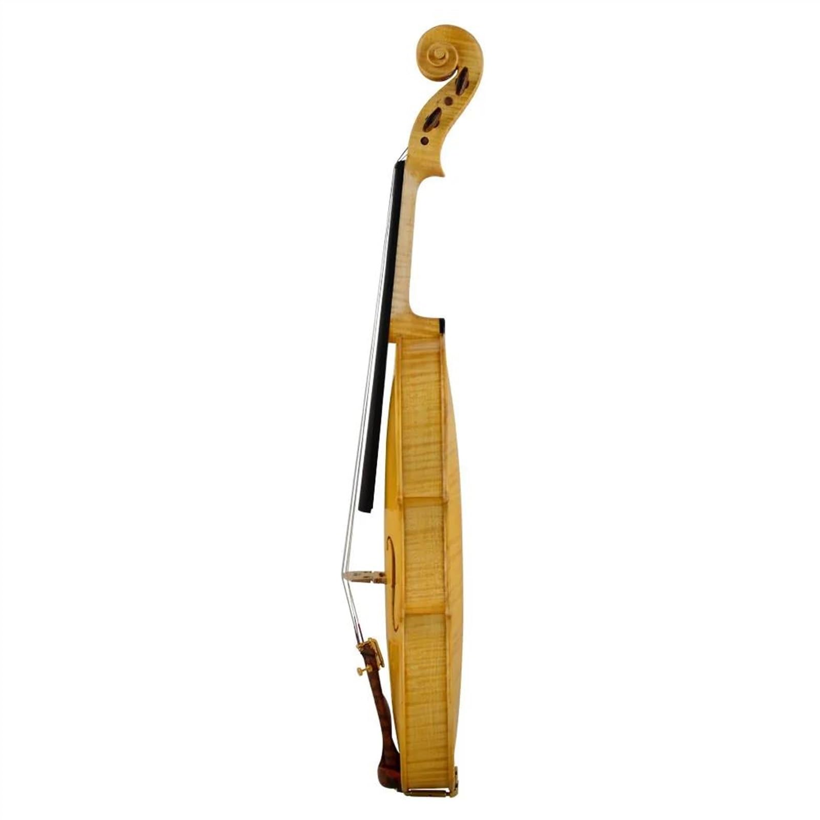 Professional Violin Violin European Tonewood Series Bright Yellow Color Wood/Rosewood Accessories Two-piece Maple Back - Image 2