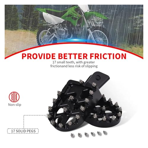 Repose-Pieds Moto KX 60 Pédale Idéale pour Sorties Cross et Terrains Boueux - 5