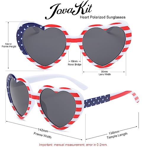 Jovakit JK9099ZM-1 Polarized Heart Shaped Sunglasses thumb #3