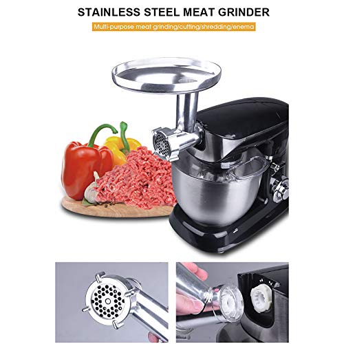 3 in 1 Küchenmaschine, Küchenmaschine, 1300W Küche Food Mixer mit 6 Geschwindigkeit und Puls, Haushaltsmixer mit 6.5L… – Bild 6