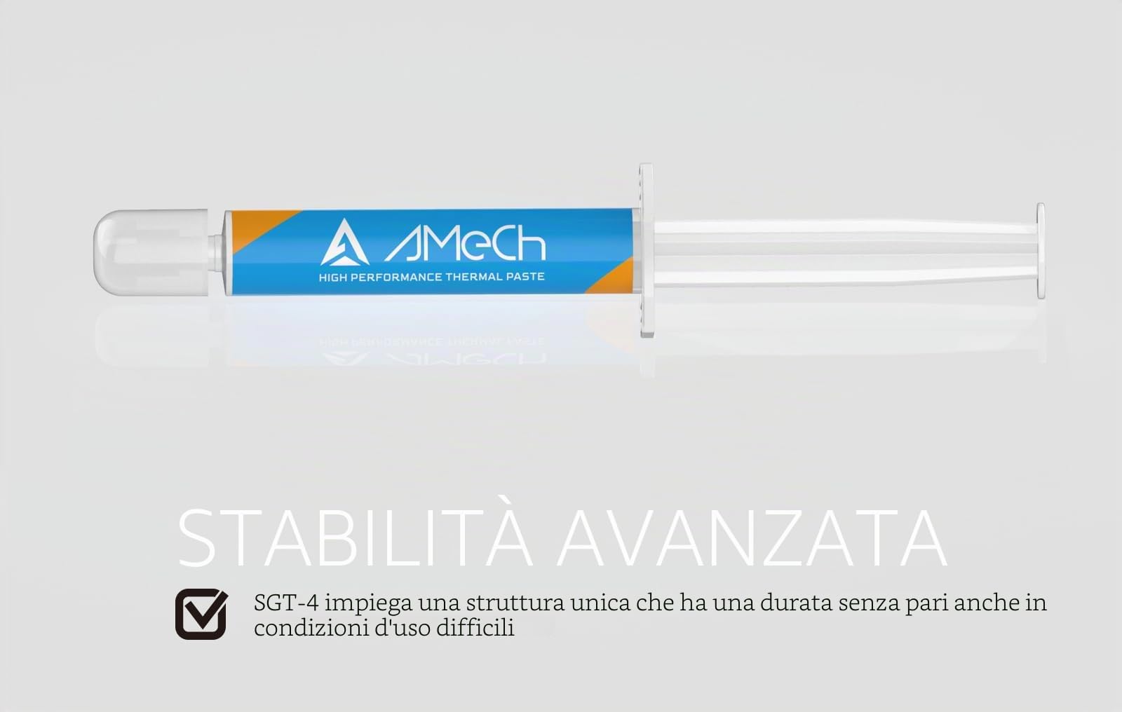AMeCh Pasta termica SGT-4 4 g, spatola, pasta termica Ultimate Performance per PC, CPU, GPU, laptop, PS4, tutti i dispositivi di raffreddamento