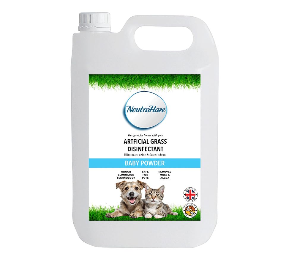Baby Powder - NeutraHaze Professional Artificial Grass Cleaner - The Science Of Odour Control (5 Litre)