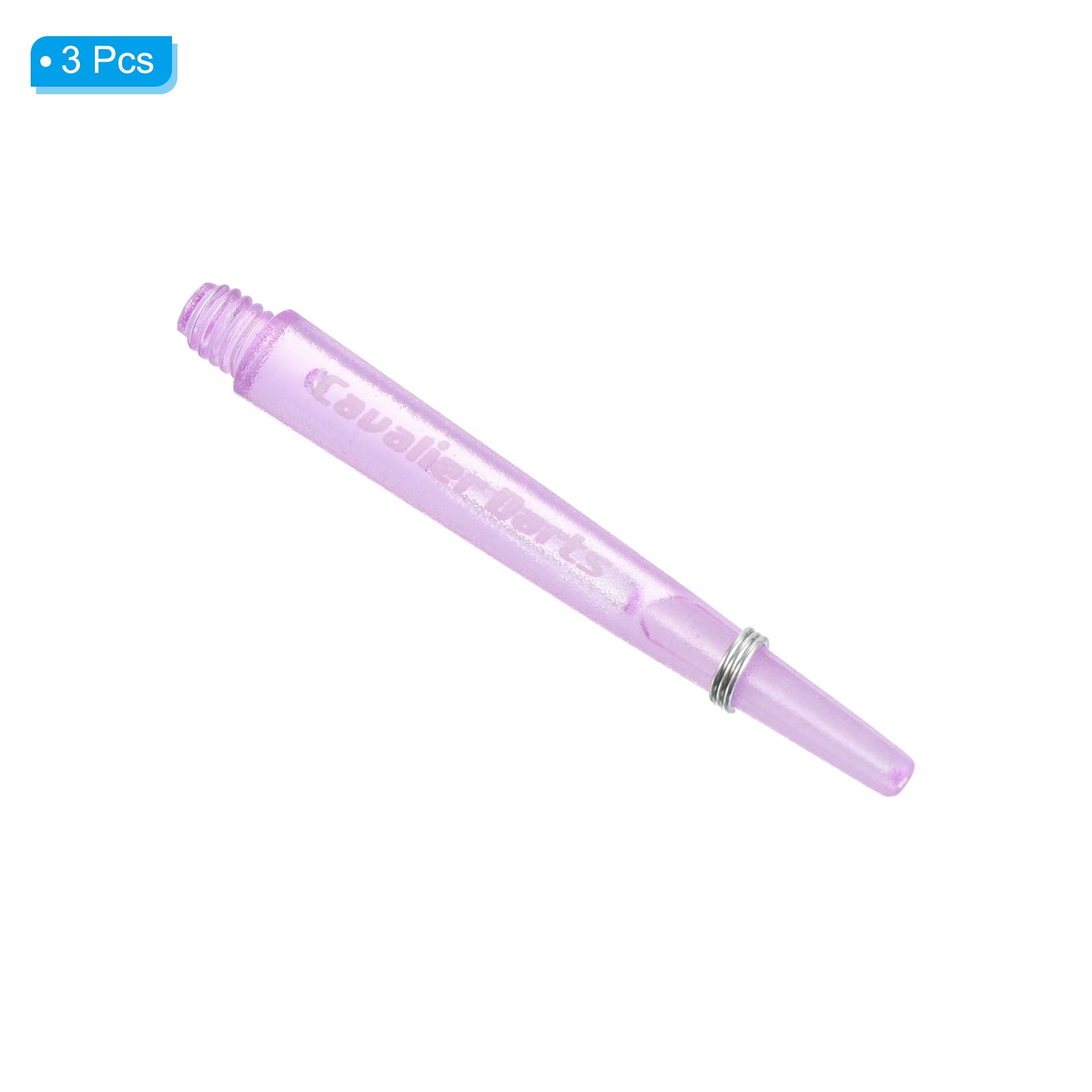PATIKIL 45mm Dart Shafts, Medium 2BA Thread Plastic Dart Stems Dart Accessories for Steel Tip - 3 Pack (Purple) - Image 3