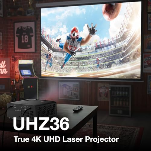 Image of Optoma UHZ36 4K UHD Laser HDR Home Theater Projector - Black