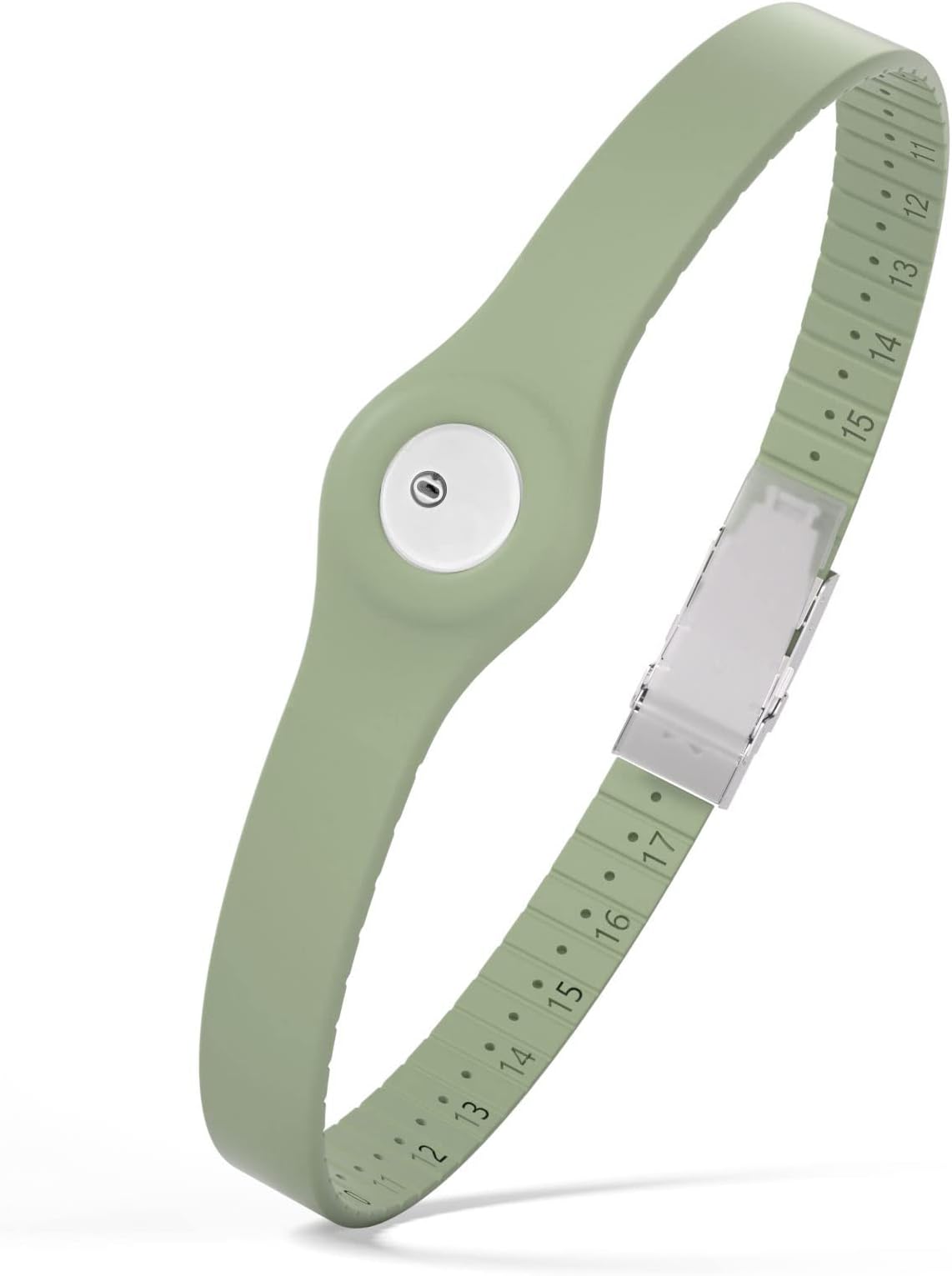 Divoti Glucose Monitor Sensor Cover Armband Compatible for Freestyle CGM Libre 3| Silicone Adjustable Trim to Fit, & Quickly Put-on- Waterproof, Hypoallergenic Green Mint