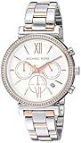 Bandmaterial: Edelstahl Michael Kors Damen Analog Quarz Uhr mit Edelstahl Armband MK6558