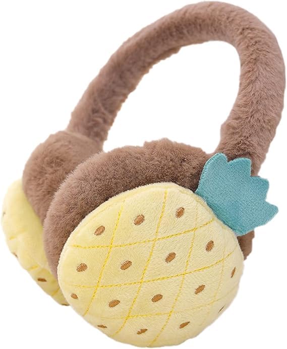 Image of Girl Winter Earmuffs Outdoor Wear Soft Faux Fur Plush Ear Warmer Minnie Design Windproof Woolen Warm Ear Muff Men & Women (Freesize)