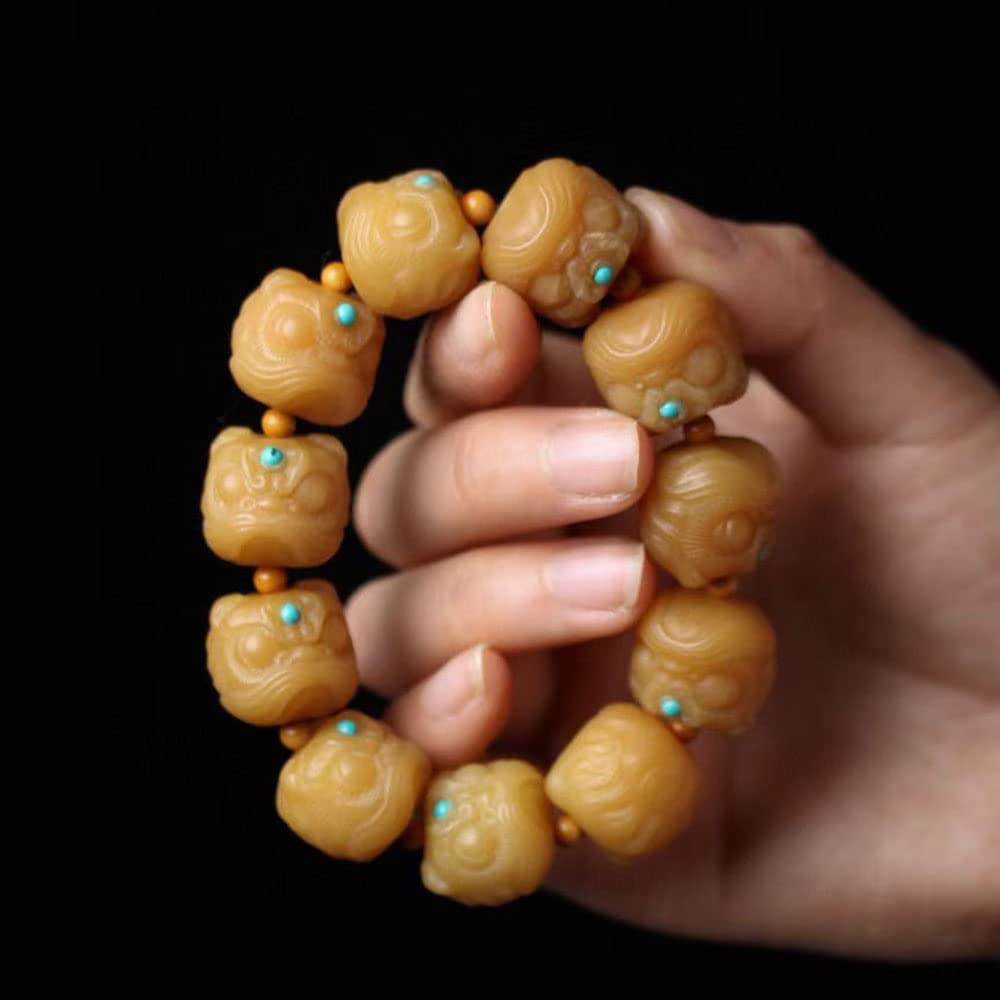Bracciale Bodhi con Perline Squisito Leone Danzante