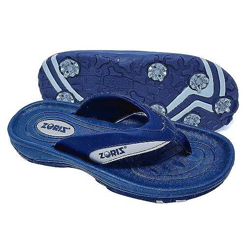 ZORIZ Golf Sandals for Women and Men, Golf Thong Flip Flops With Removable Soft Spikes, Golf Footwear With Deeper Heel Cup and Higher Sidewalls for Secure Comfort