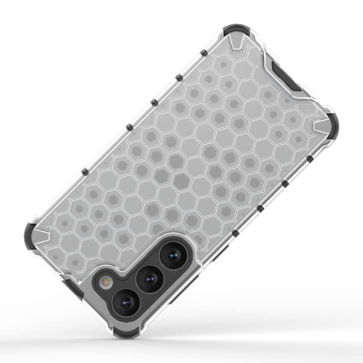 Image of Lustree TPU Honey Comb Armor Shock Proof Back Cover for for Samsung Galaxy S23 (Transparent)