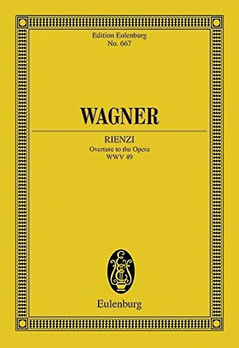 Rienzi Overture, WWV 49 Paperback – January 1, 1986